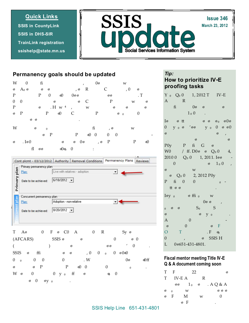 SSIS Update, Number 346