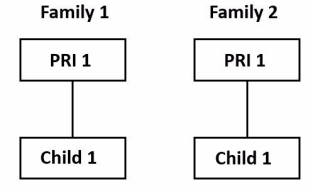 Minor parent living with adult parent and both parents receive CCAP